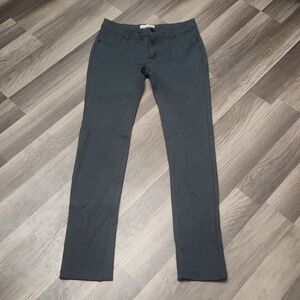 ACTIVE USA Skinkony Jeans/ Strech Dress Pants Dark Charcoal Grey  Size Large